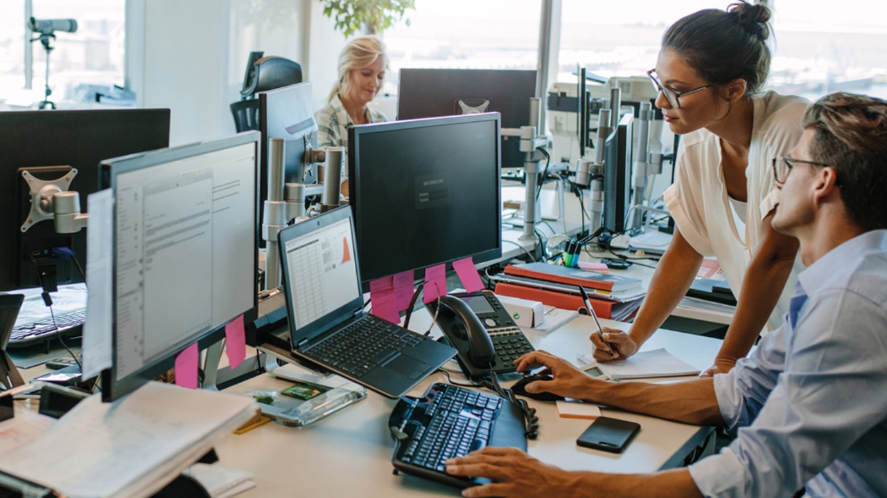Business people working together in office